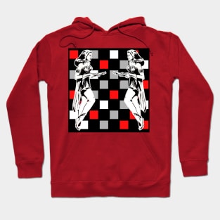 Chess and Armed Warrior Women Hoodie